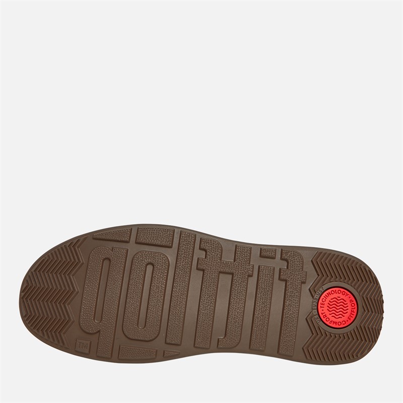 FitFlop Womens F-Mode Suede Flatform Zip Ankle Boots Minky Grey