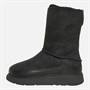 FitFlop Womens Gen-FF Short Double-Faced Shearling Boots All Black