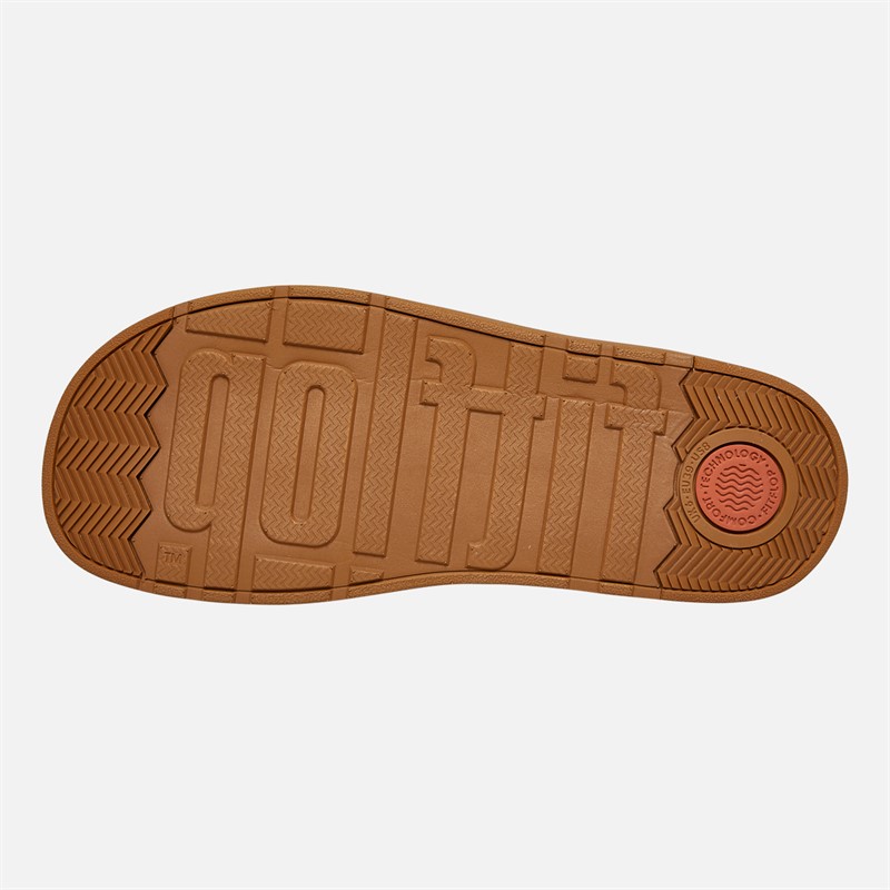 FitFlop Womens Gen-FF Leather Mules Light Tan