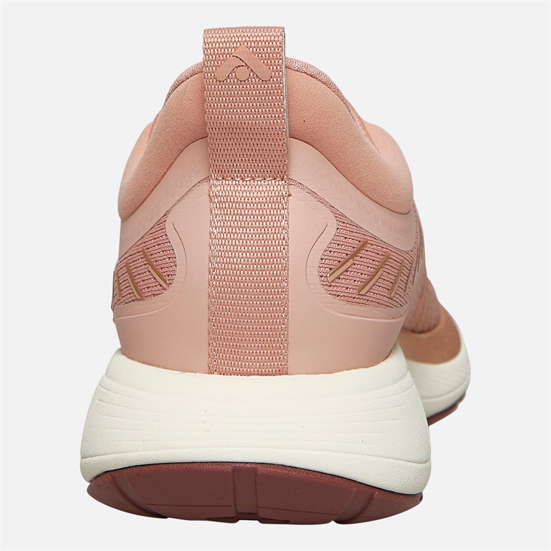 FitFlop Womens FF Runner Metallic-Detail Mesh Running Trainers Dusky Pink