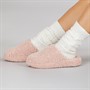 FitFlop Womens Iqushion D-Luxe Padded Teddy Slipper Mules Dusky Pink