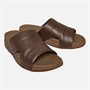 FitFlop Mens Freeway Pool Sliders Chocolate Brown