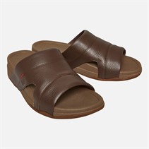 FitFlop Mens Freeway Pool Sliders Chocolate Brown