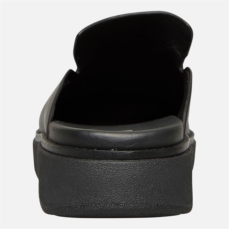 FitFlop Womens Gen-FF Leather Mules All Black