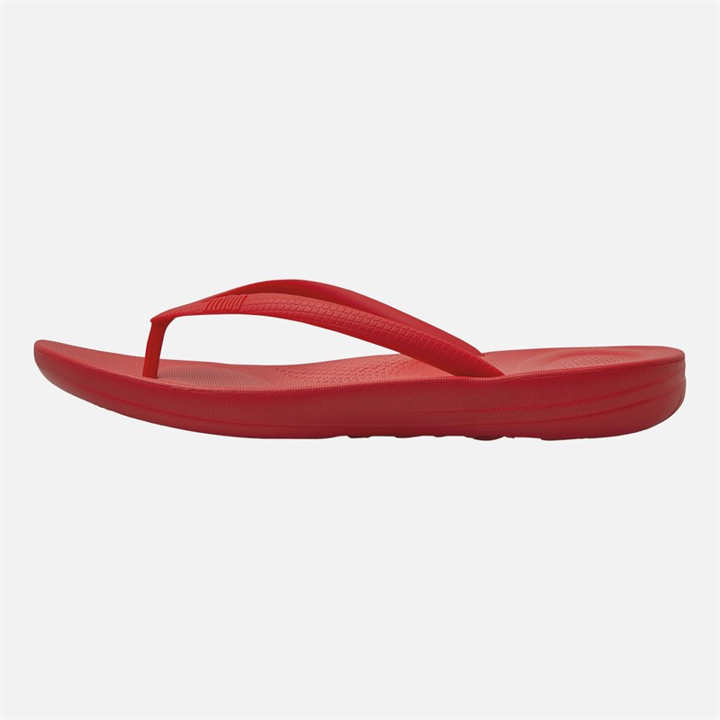 FitFlop Womens Iqushion Flip Flops High Risk Red