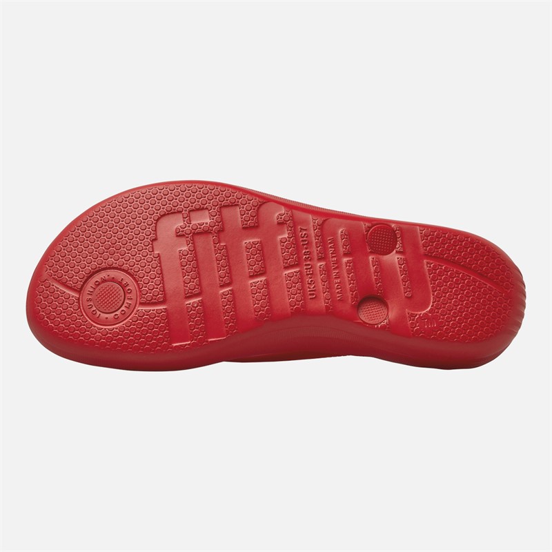 FitFlop Womens Iqushion Flip Flops High Risk Red