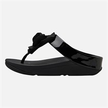 FitFlop Womens Florrie Toe Post Sandals Black