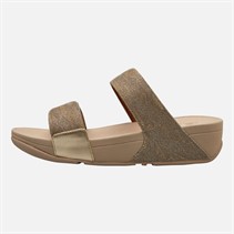 FitFlop Womens Lulu Glitz Sliders Platino