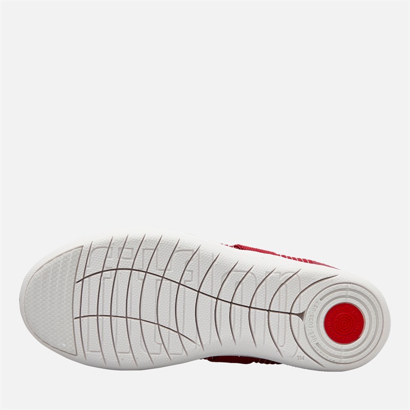 FitFlop Womens Uberknit Mary Jane Shoes Royal Red Mix