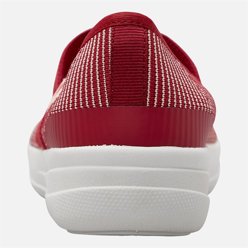 FitFlop Womens Uberknit Mary Jane Shoes Royal Red Mix