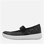 FitFlop Womens Uberknit Mary Jane Shoes Black/Soft Grey