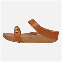 FitFlop Womens Fino Crystal Sliders Light Tan