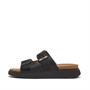 FitFlop Mens Gen FF Buckle Two Bar Sliders Black