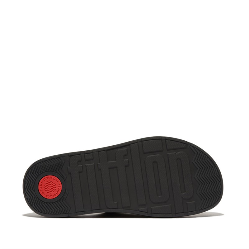 FitFlop Mens Gen FF Buckle Two Bar Sliders Black