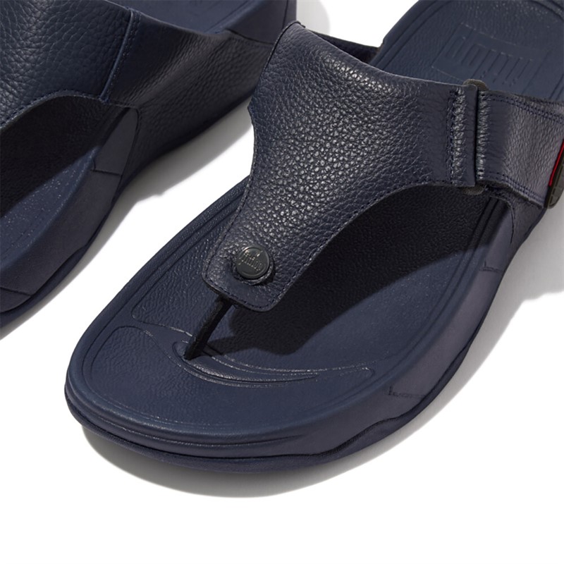 FitFlop Mens Trakk II Toe Post Sandals Navy