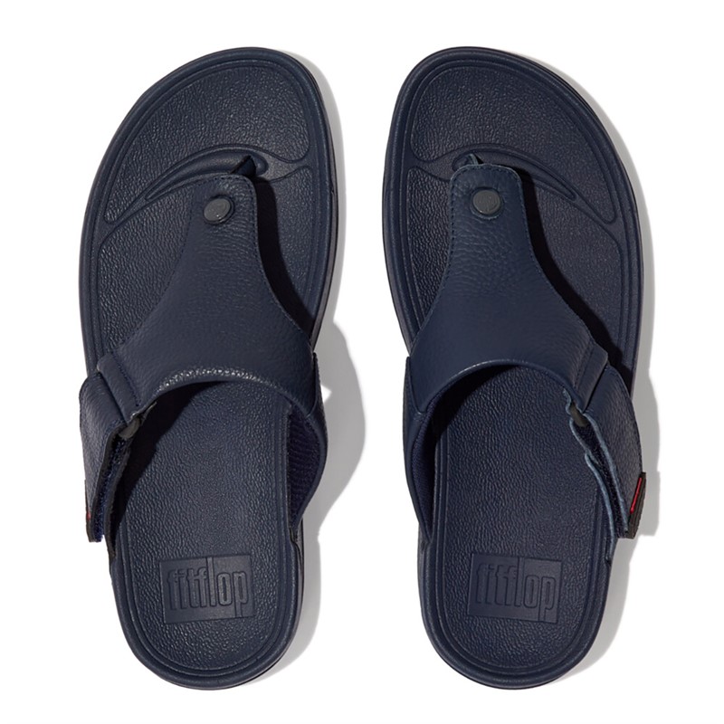FitFlop Mens Trakk II Toe Post Sandals Navy