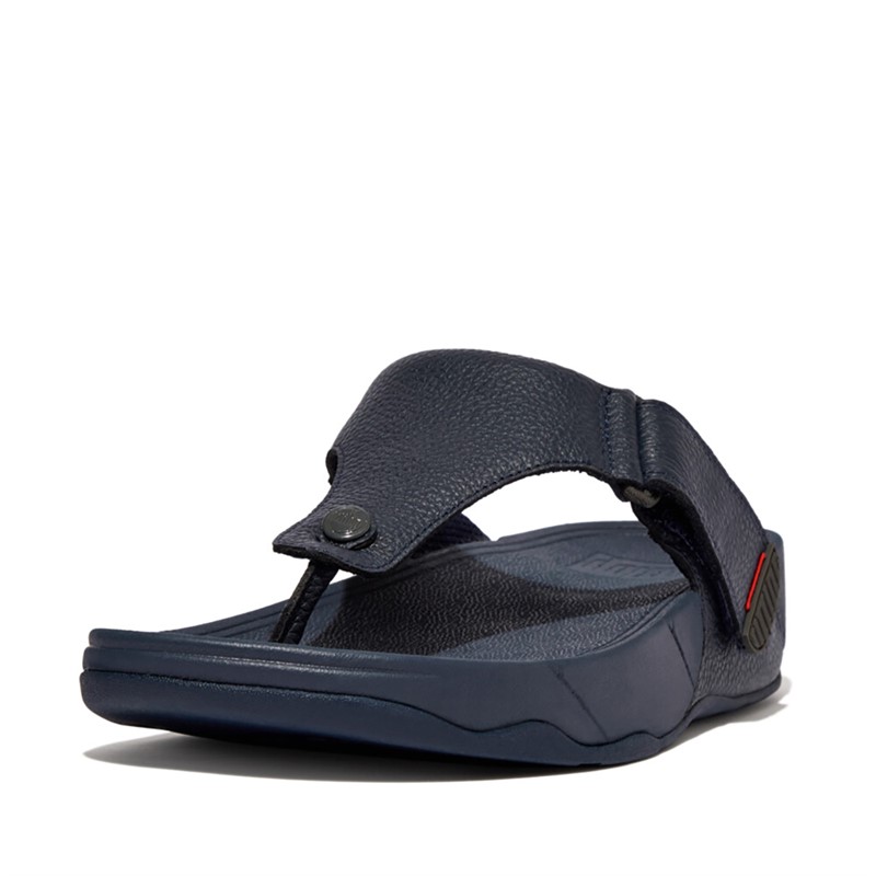FitFlop Mens Trakk II Toe Post Sandals Navy