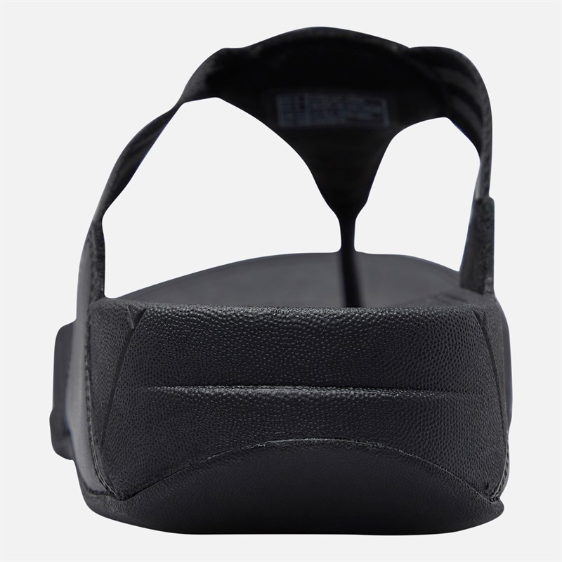 FitFlop Womens Walkstar Wide Fit Webbing Flip Flops All Black