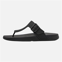FitFlop Womens Iqushion Adjustable Buckle Sandals All Black