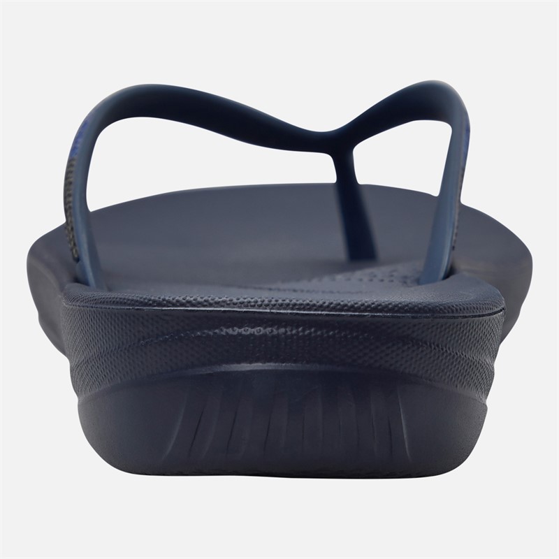 FitFlop Womens Iqushion Ombre Sparkle Flip Flops Midnight Navy