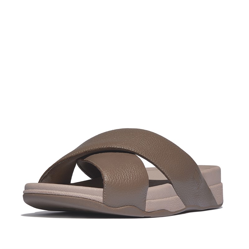 FitFlop Mens Surfer Cross Sliders Java Java