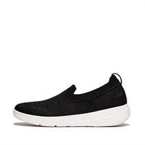FitFlop Womens Super-q Knit Slip On Trainers Black