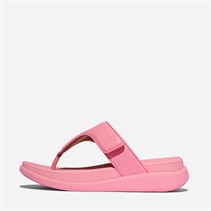 FitFlop Womens F-Mode Go Adjustable Flatform Toe-Post Sandals Pink Perfect