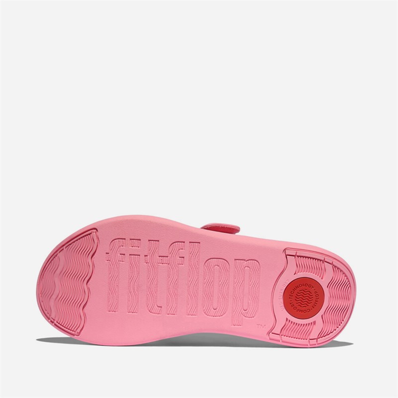 FitFlop Womens F-Mode Go Adjustable Flatform Toe-Post Sandals Pink Perfect