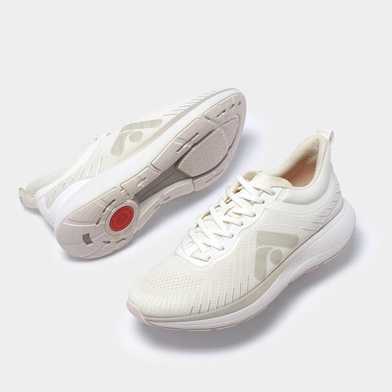 FitFlop Womens FF Mesh Running Trainers Urban White