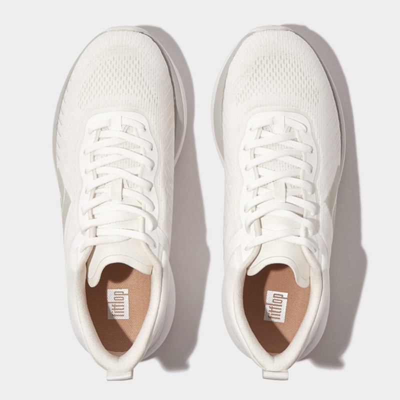 FitFlop Womens FF Mesh Running Trainers Urban White