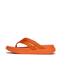 FitFlop Womens F-Mode Flatform Strappy Flip Flops Satsuma