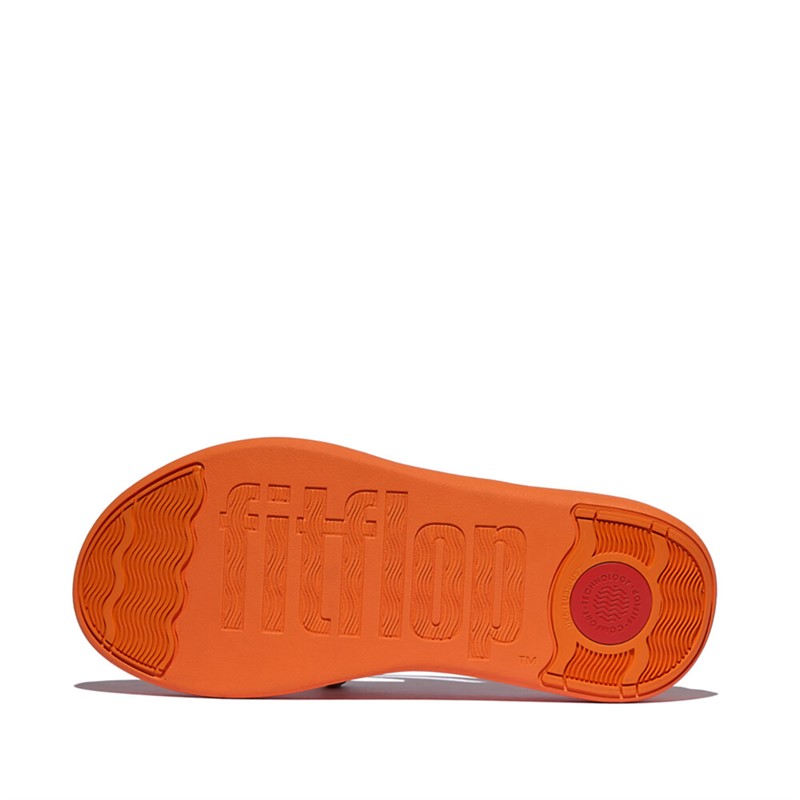 FitFlop Womens F-Mode Flatform Strappy Flip Flops Satsuma