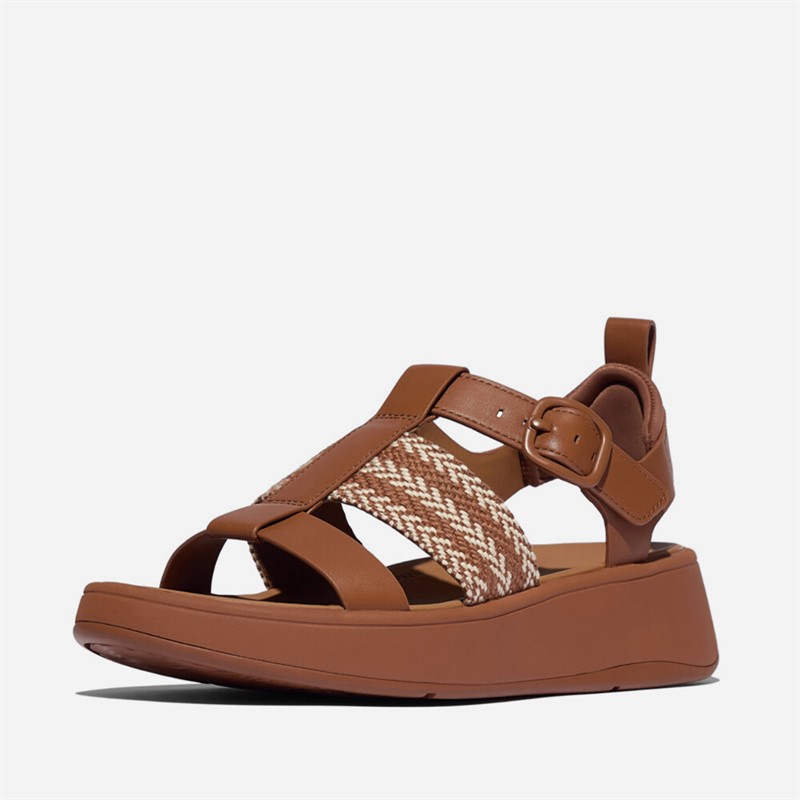 FitFlop Womens F-Mode Fisherman Sandals Deep Tan/Paris Beige