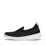 FitFlop Womens Super Q Knit Slip On Trainers Black/Silvereen