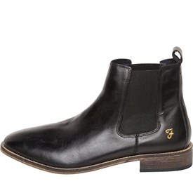 Farah Vintage Męskie Kirk Chelsea Buty Czarny