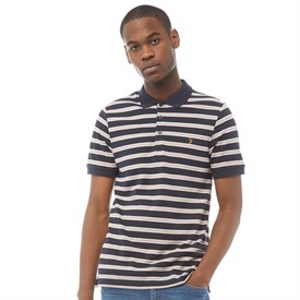 Farah Vintage Heren Marcel Polo Marineblauw farah vintage kopen in de aanbieding