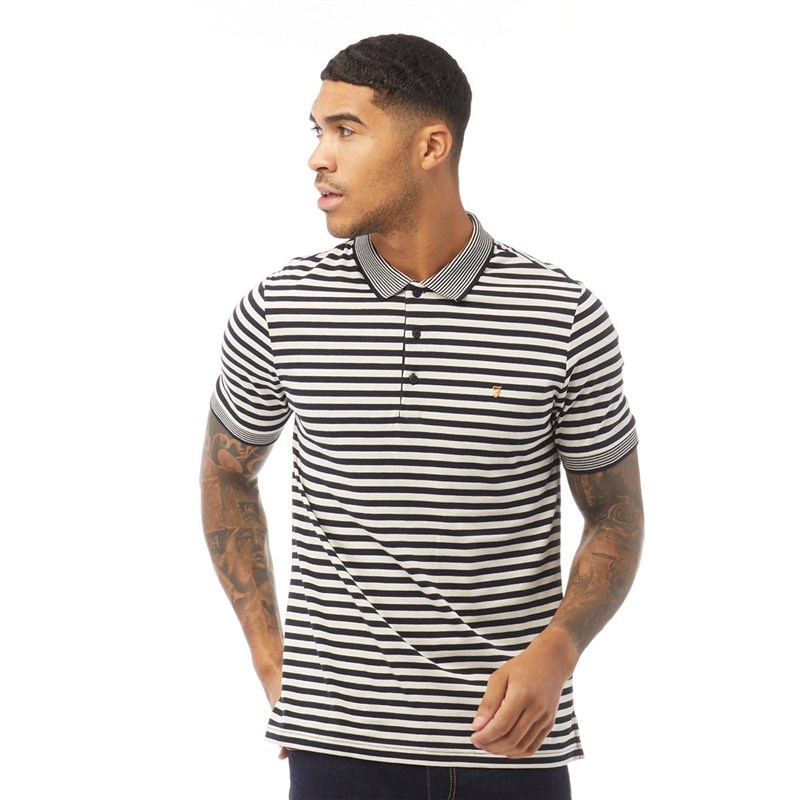 Buy Farah Vintage Mens Mesa Short Sleeve Polo True Navy