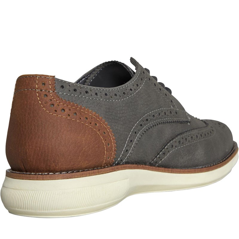 Frank Wright Herren Copper Brogues Grau