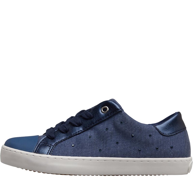 girls navy trainers