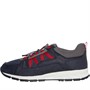 GEOX Mens Delray Trainers Navy/Grey