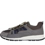 GEOX Mens Delray Trainers Grey/Light Olive