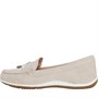 GEOX Womens Vega Moc Loafers Light Taupe