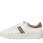 GEOX Womens Skyely Trainers White/Rose Gold