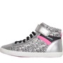 GEOX Junior Girls Gisli Hi Top Trainers White/Black