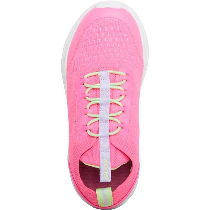 GEOX Infant Girls s Sprintye Trainers Fluo Fuchsia