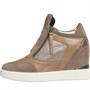 GEOX Womens Maurica Wedge Trainers Dark Taupe
