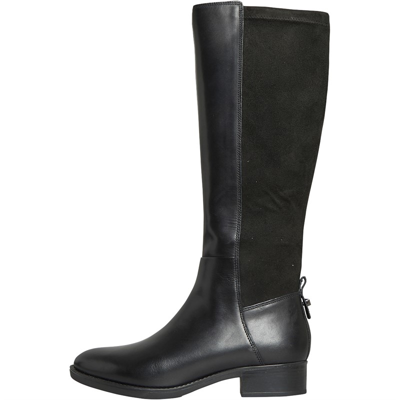 Buy GEOX Womens Felicity Elasticated Knee High Boots Black