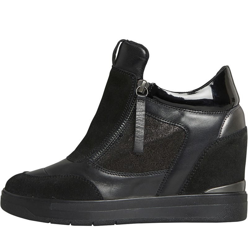 Geox Dames D Maurica A Sneaker - Ademende Dames Sneakers Met Platte Hak