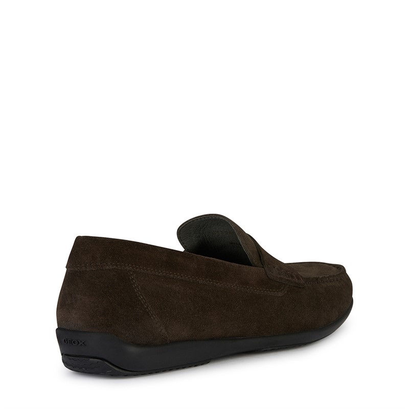 GEOX Heren Ascanio Loafers Donkerbruin