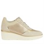 GEOX Damessko Idle Wedge Sneakers Champagne/Lyse Sand